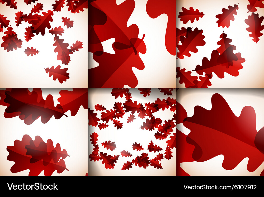 Set beautiful structures autumn Royalty Free Vector Image