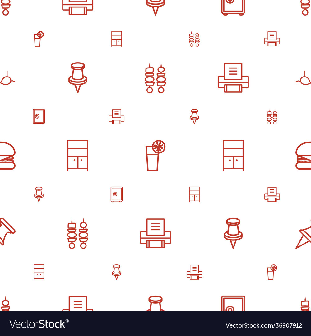 Solid icons pattern seamless white background