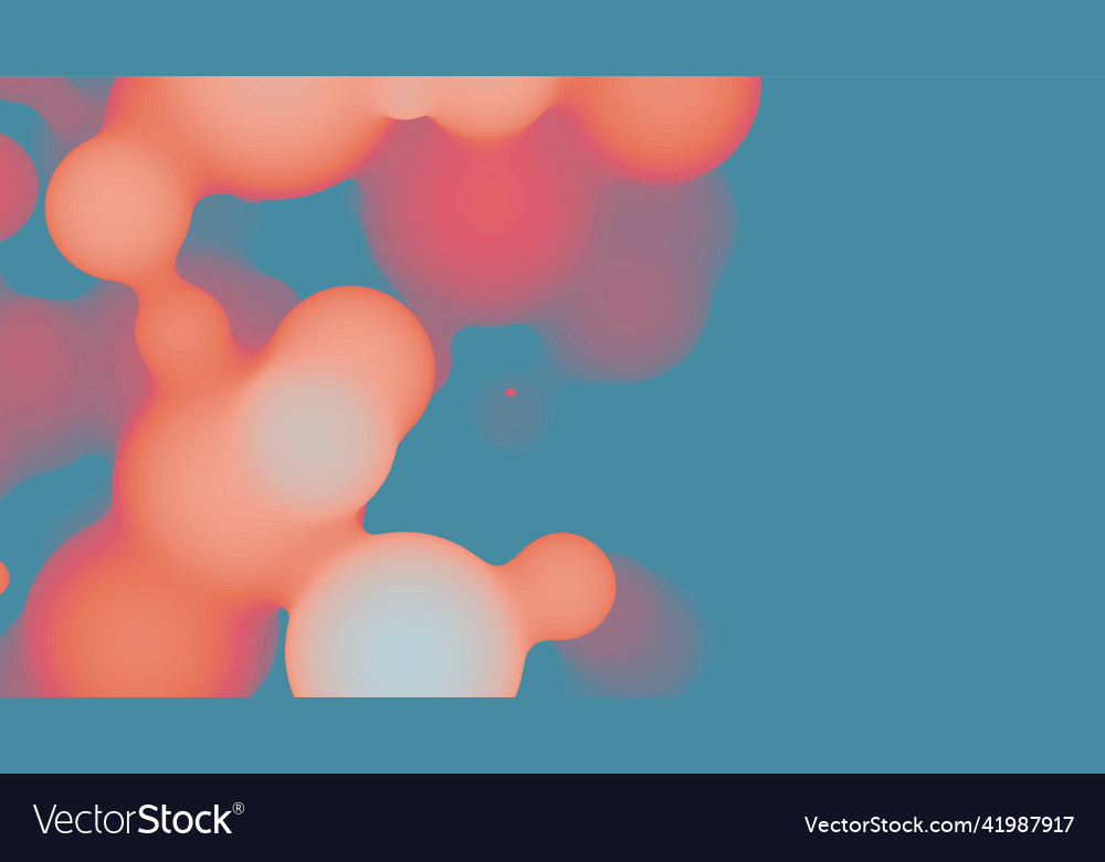 Abstract 3d fluid metaball shape with colorful vector image Abstract 3d fluid metaball shape with colorful