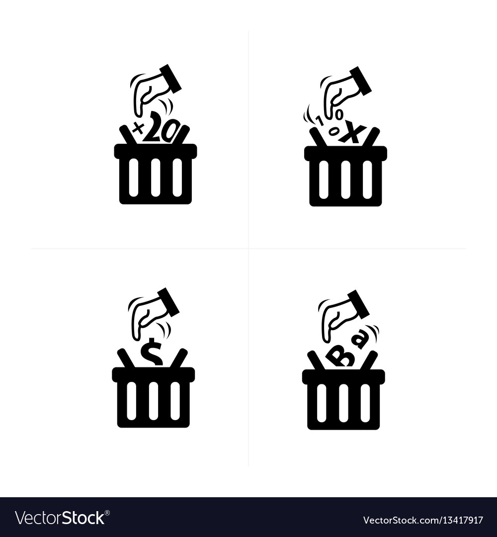 Add to shopping cart icon set