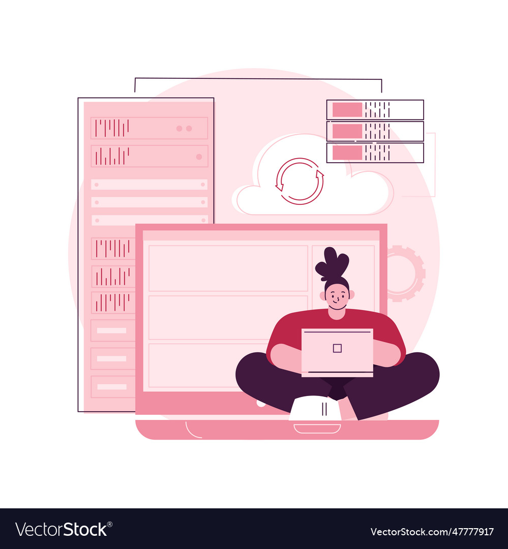 Backup server abstract concept