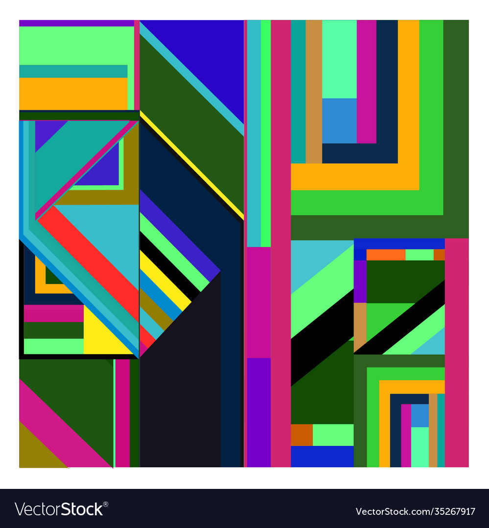 Colorful geometric and curve background pattern