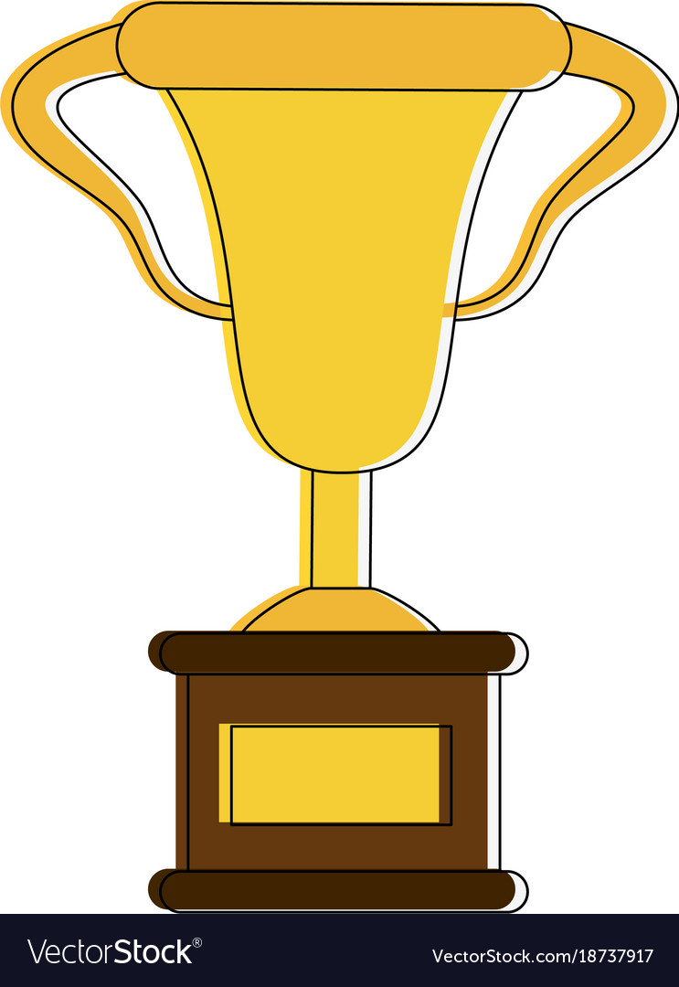 Cup trophy symbol Royalty Free Vector Image - VectorStock