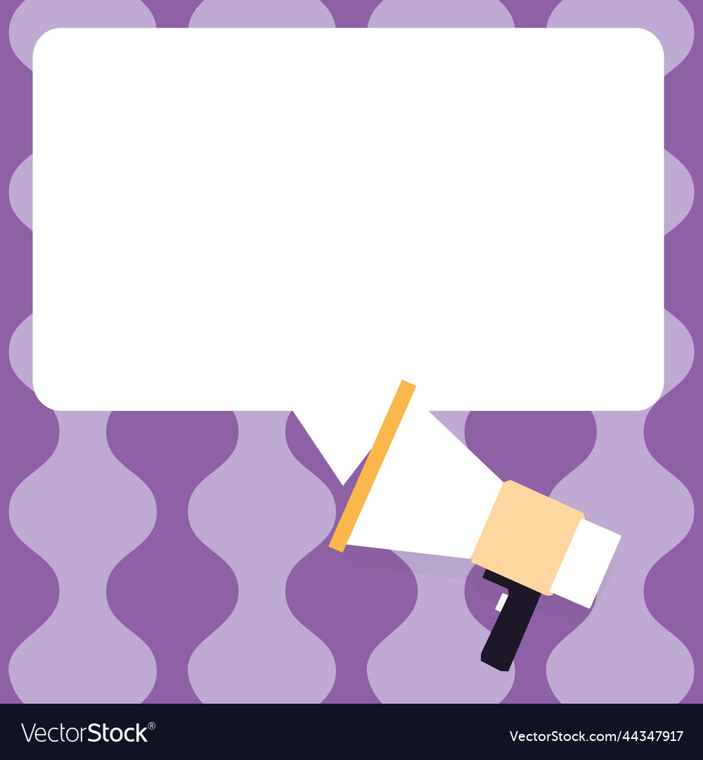 Drawing with conversation bubble showing new vector image Drawing with conversation bubble showing new