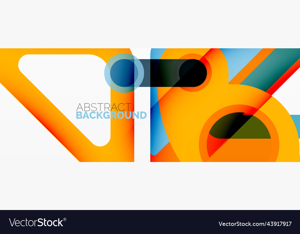 Geometric primitives lines circles abstract