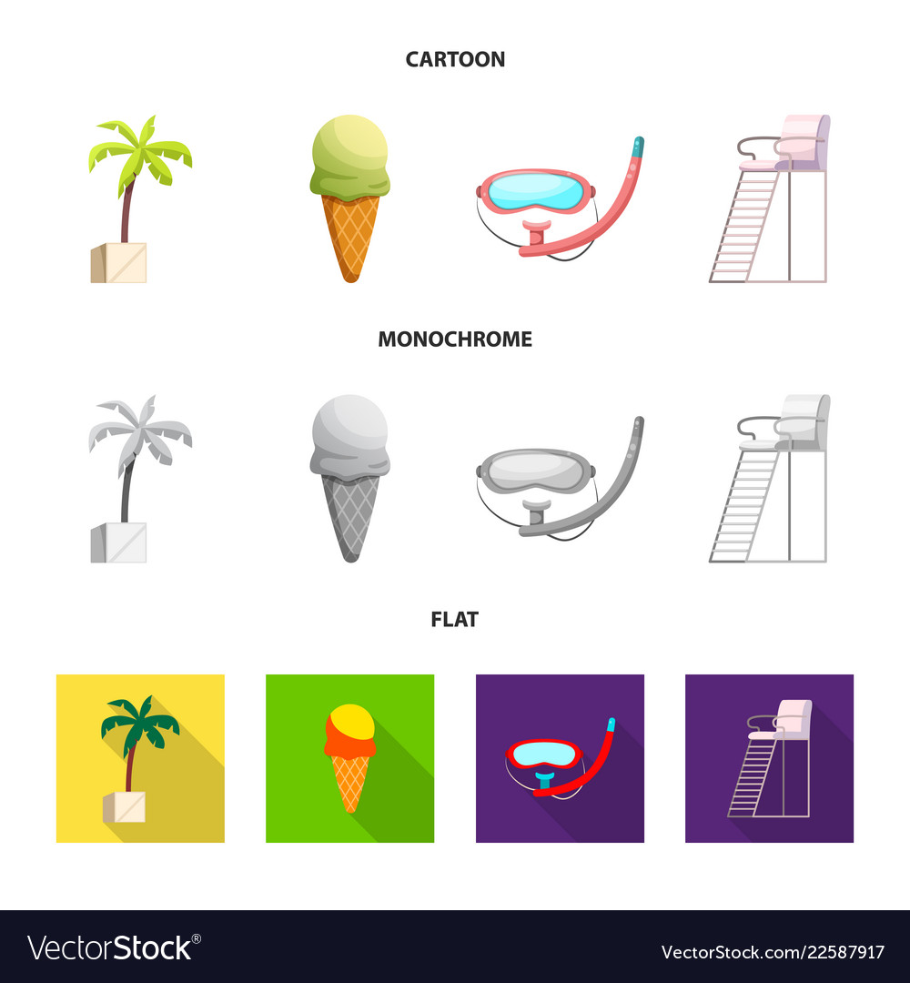 Isolated object of pool and swimming symbol vector image Isolated object of pool and swimming symbol
