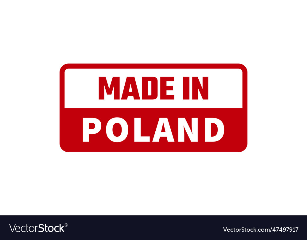 Made in poland rubber stamp Royalty Free Vector Image