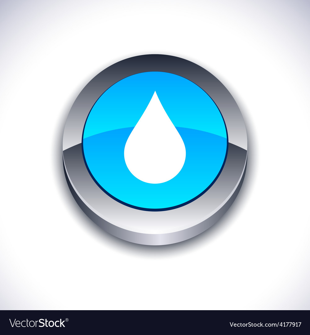 Rain 3d button