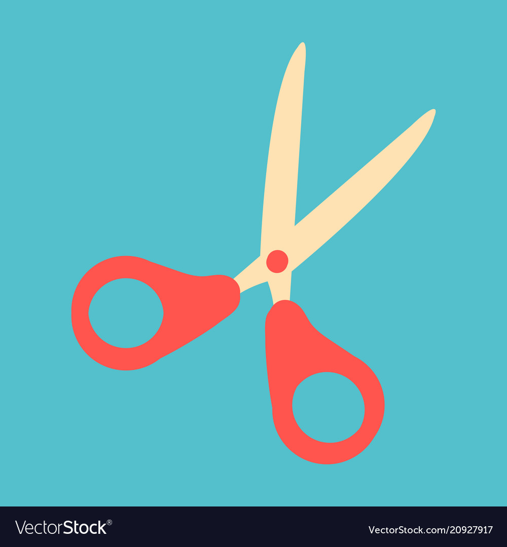 Scissors icon web design element vector image Scissors icon web design element