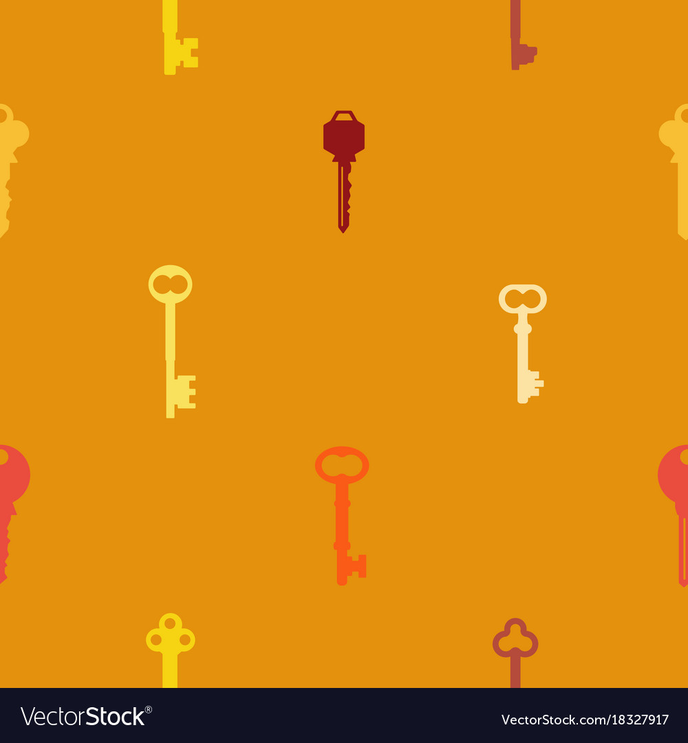 Seamless pattern with keys