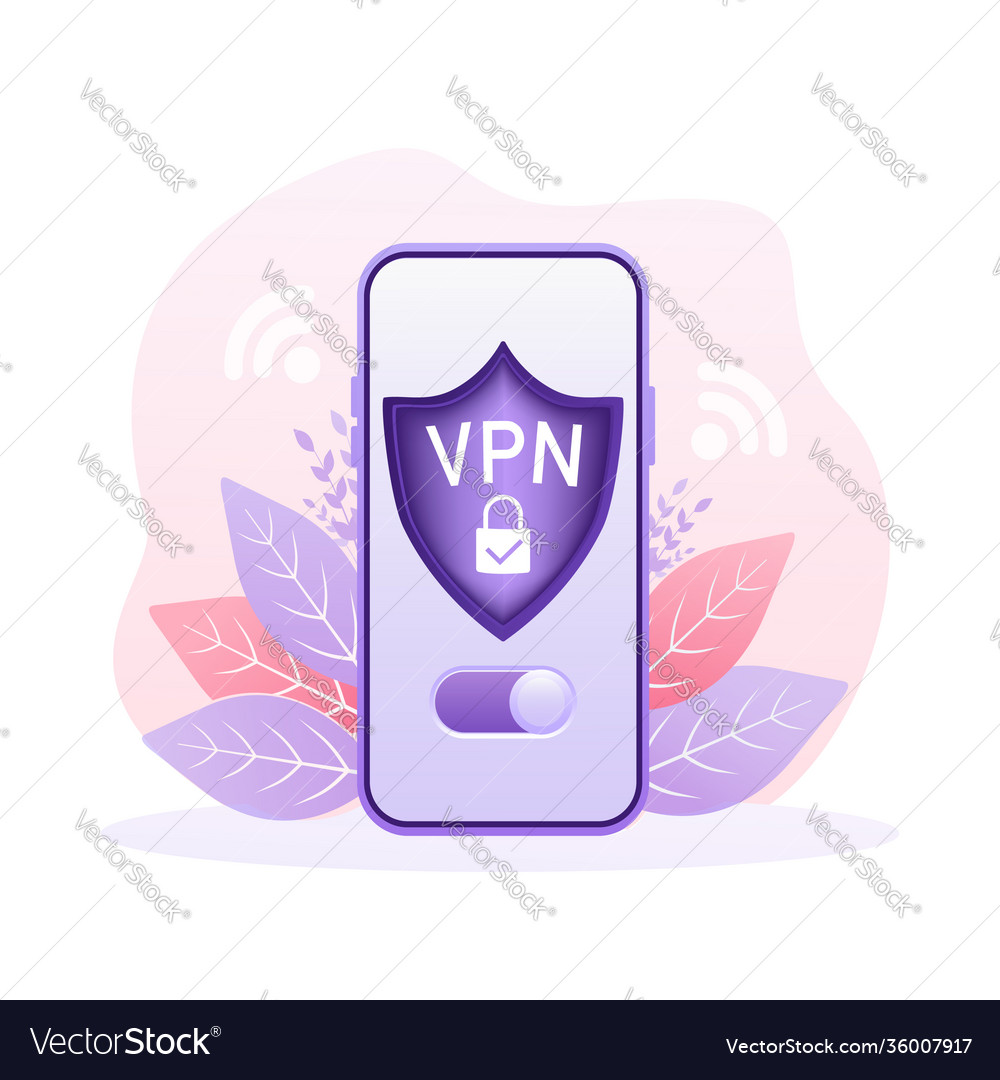 Secure vpn connection concept virtual private