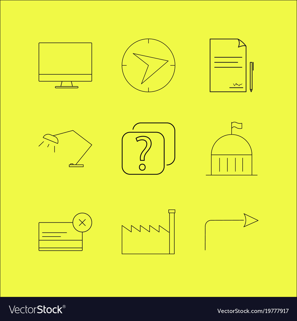Web lineare Icon setzen einfache Umriss-Icons