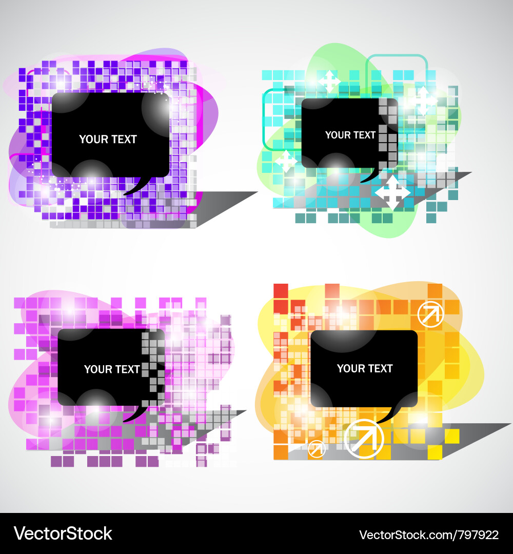 Abstract bubbles for speech Royalty Free Vector Image