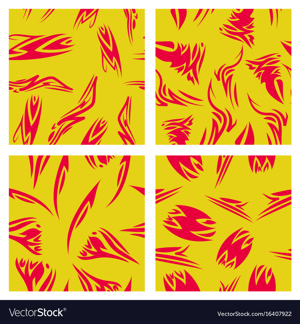 Assembly of patterns in striped style