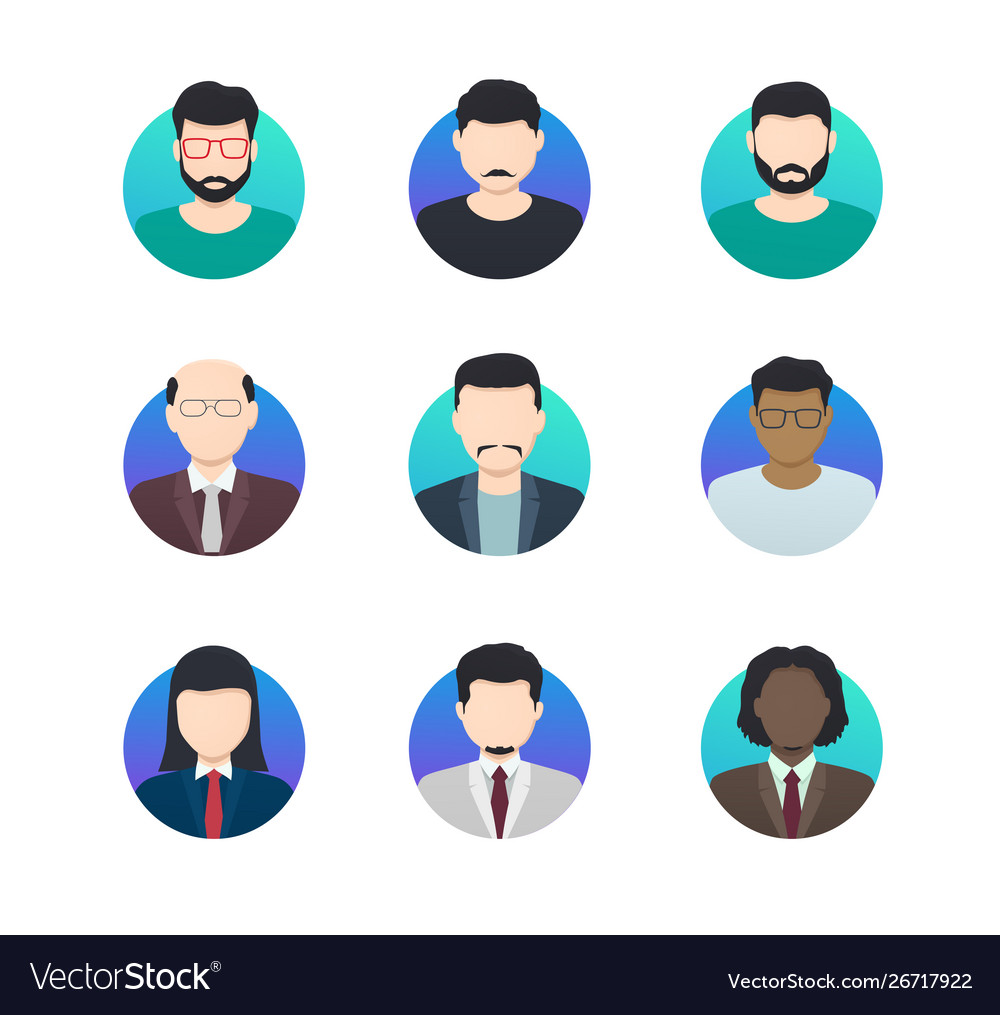 User Avatars — Customizable Vector Profile Pictures