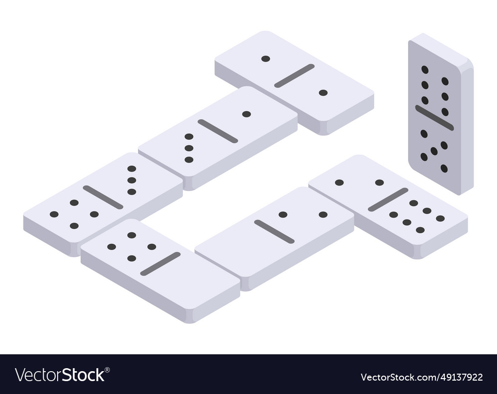 Board game flat isometric view isolated colored vector image Board game flat isometric view isolated colored