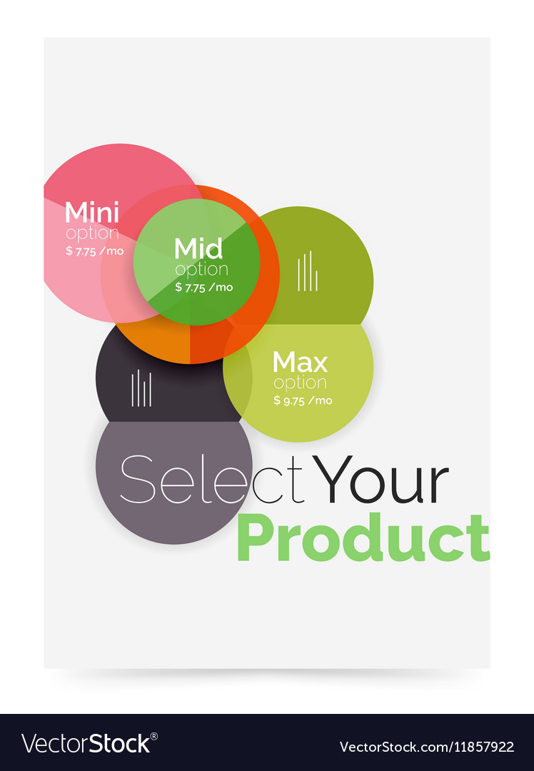 Business layout - select your product with sample