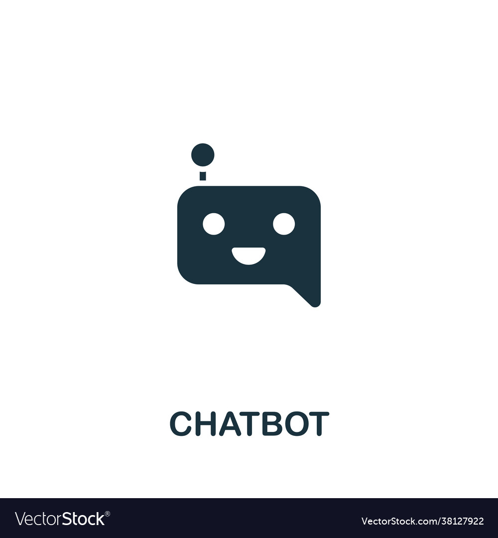 Chatbot icon from streaming collection simple