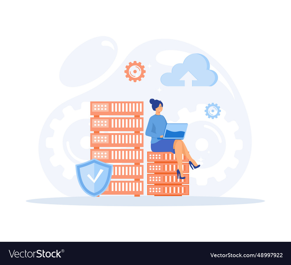 Cloud computing concept data center file