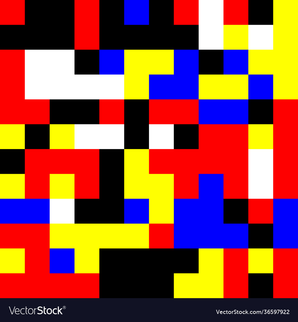 Deconstructed abstract pattern design vector image Deconstructed abstract pattern design