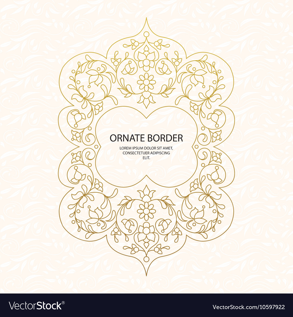 Decorative frame elegant element
