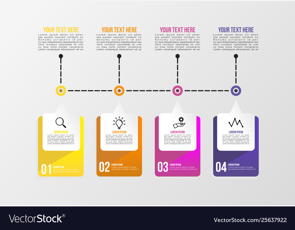 Infographic design template with options steps