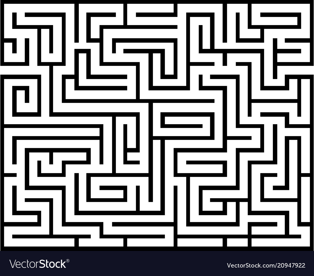 Rectangle maze isolated