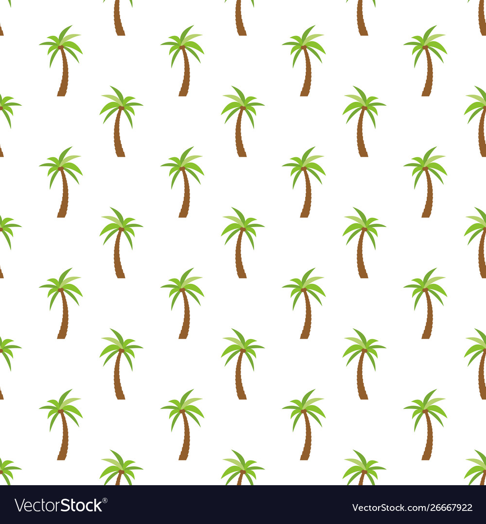 Seamless pattern with palm trees