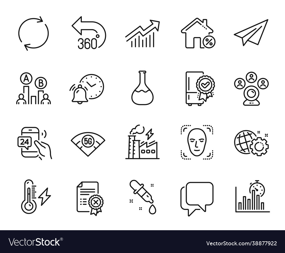 Set report timer electricity power vector image Set report timer electricity power