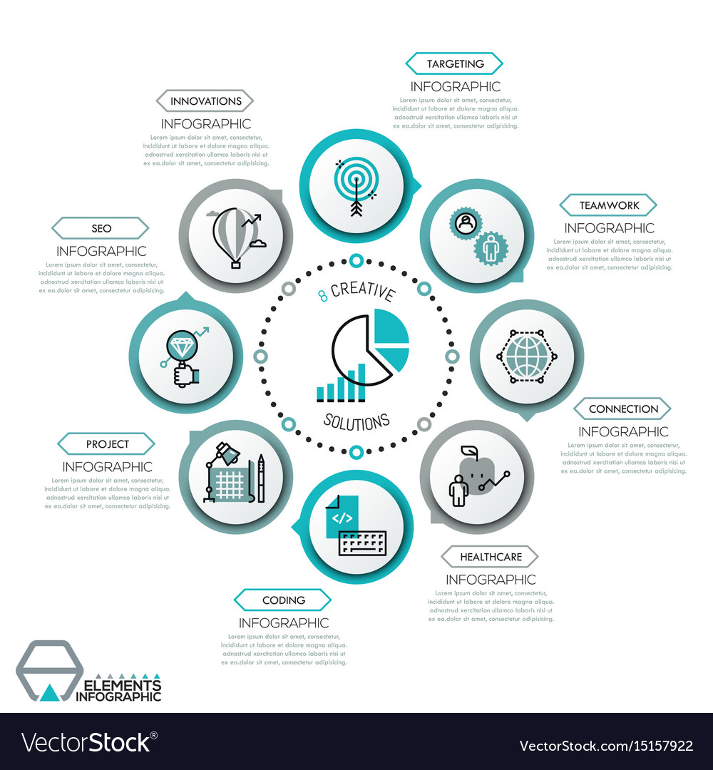 Simple infographic design template Royalty Free Vector Image