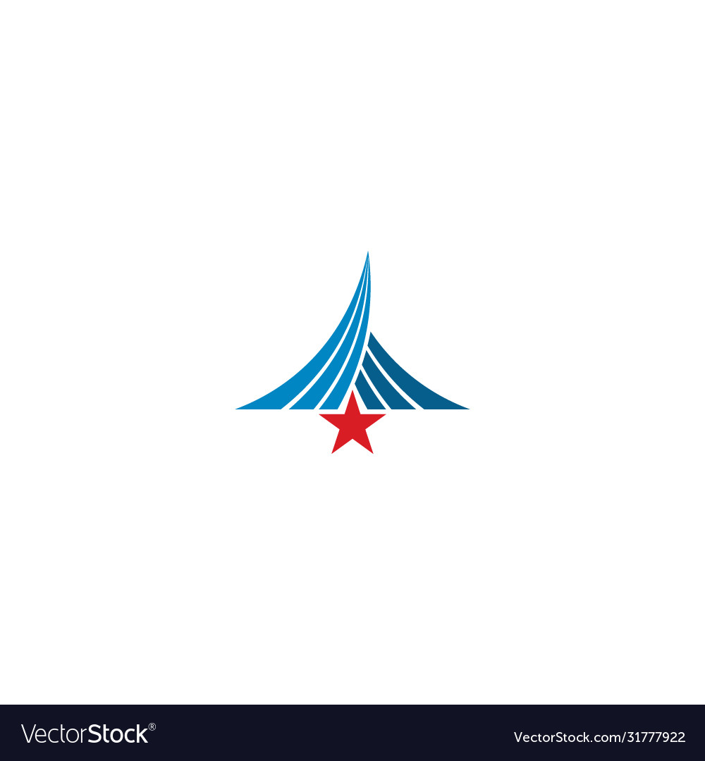 Star abstract line company logo