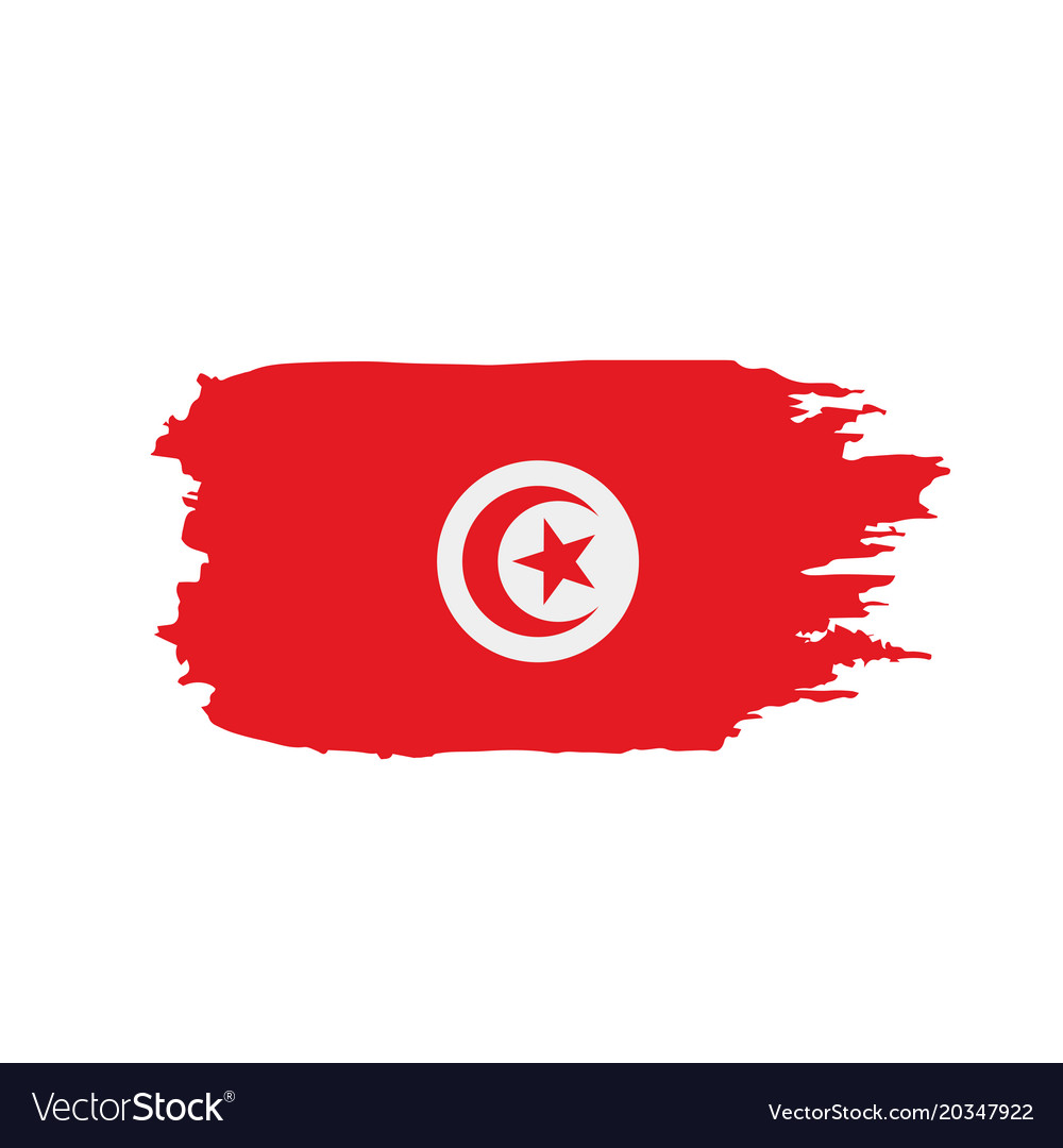 Tunisia Flag Royalty Free Vector Image Vectorstock