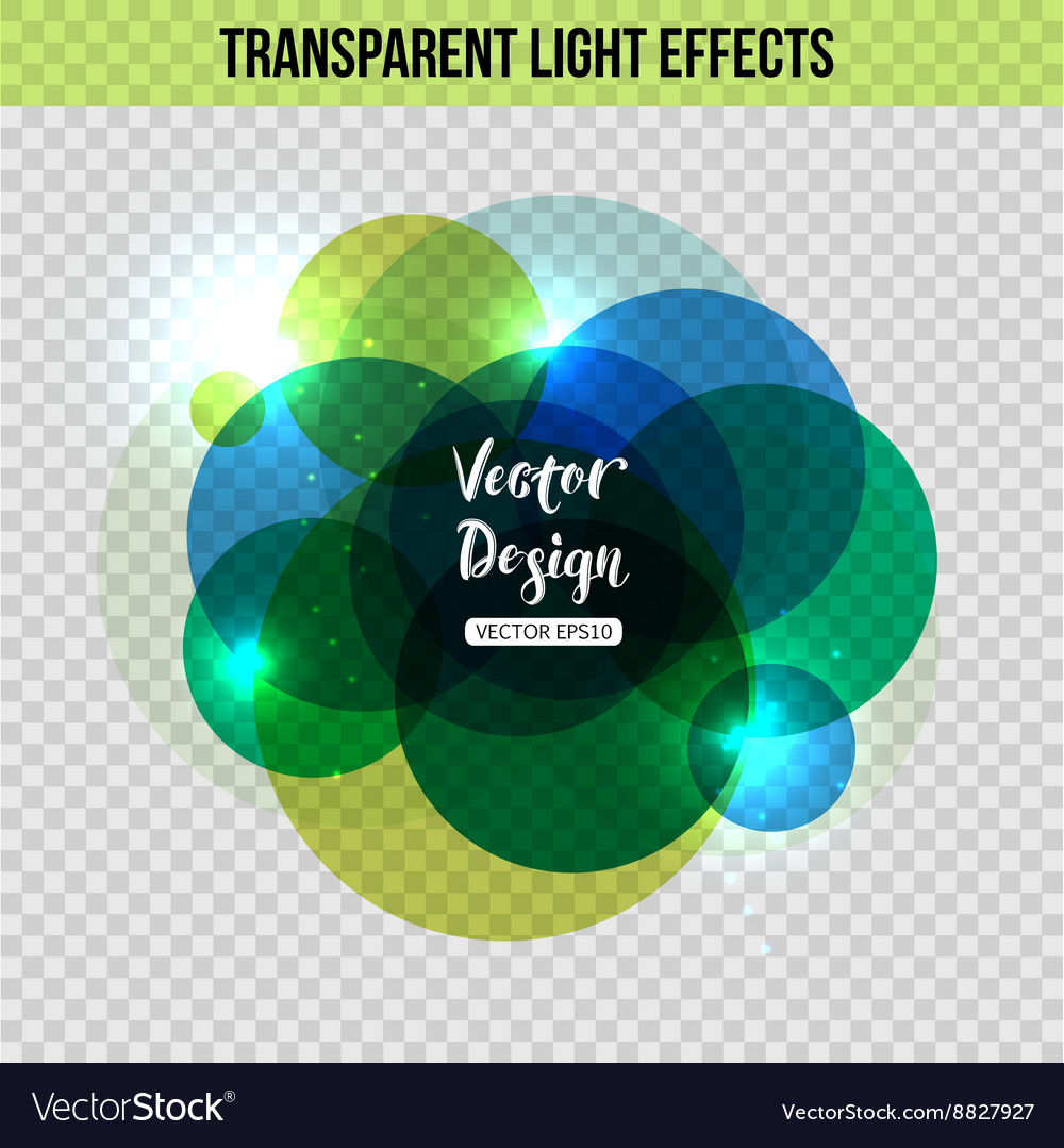 Abstract circle with glowing effect over