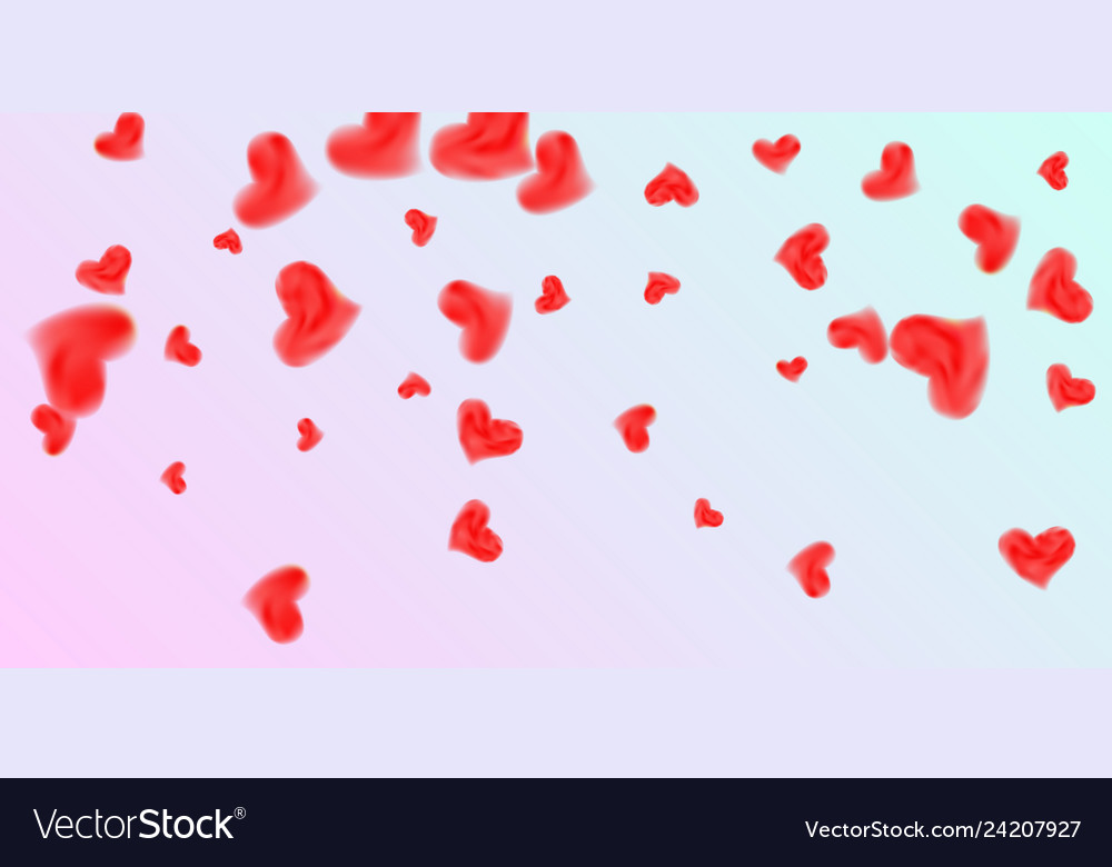 Hearts of confetti for valentines day