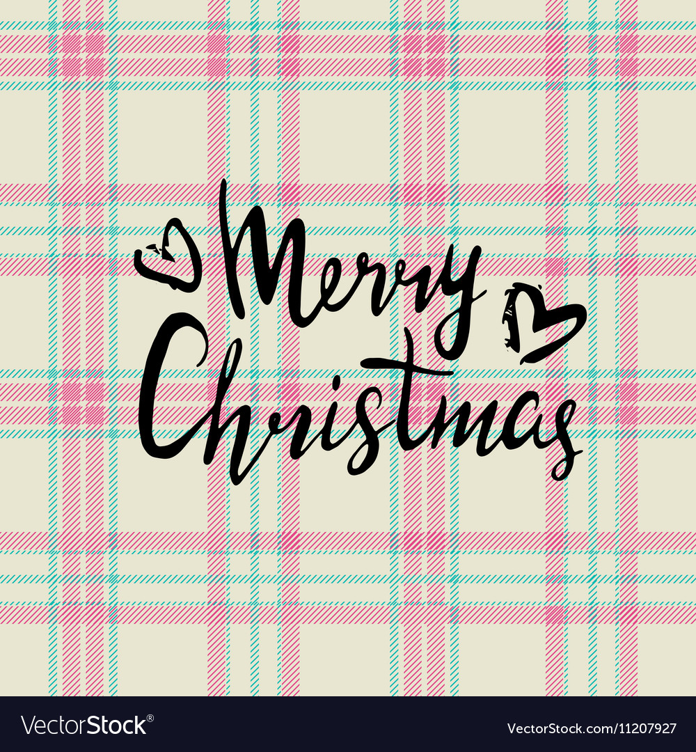 Merry christmas hand painted lettering isolated