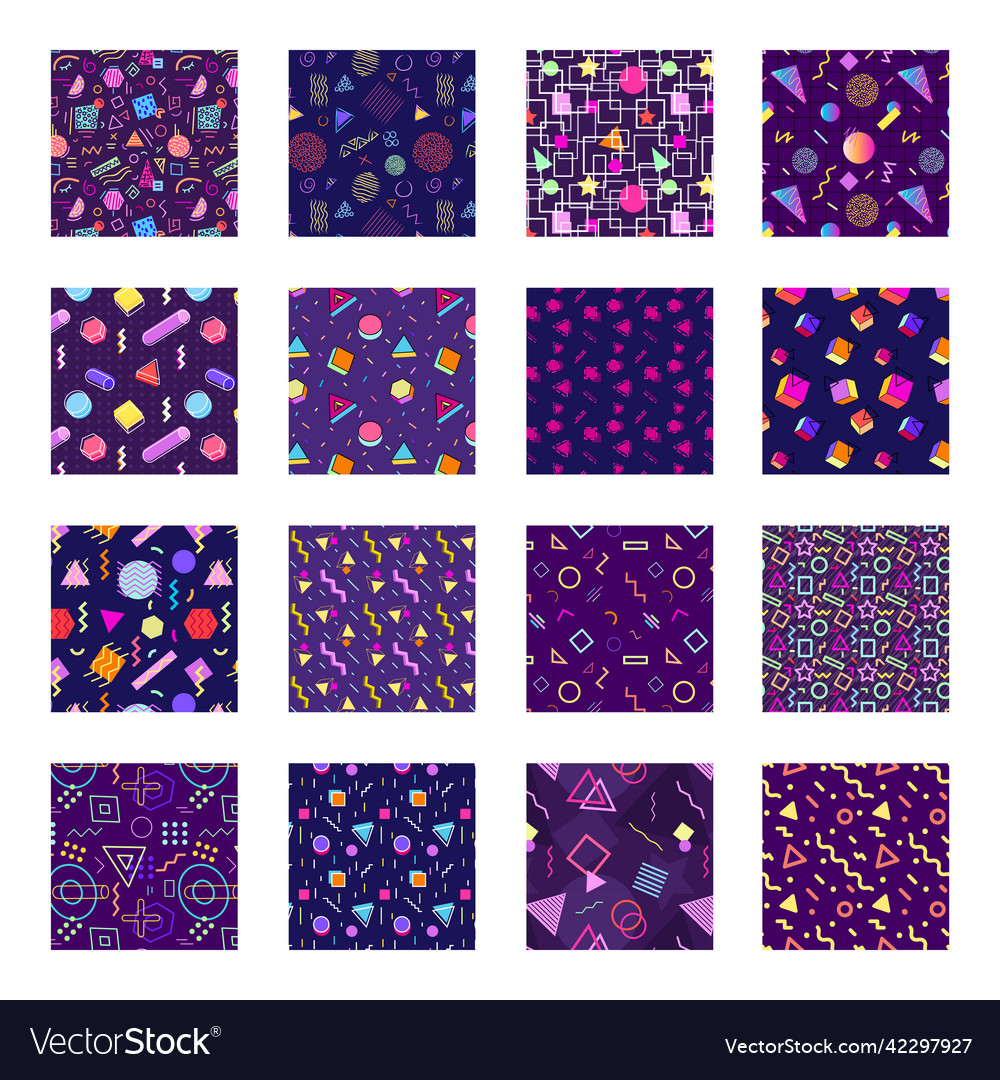 Modern collection of patterns in geometrical shape