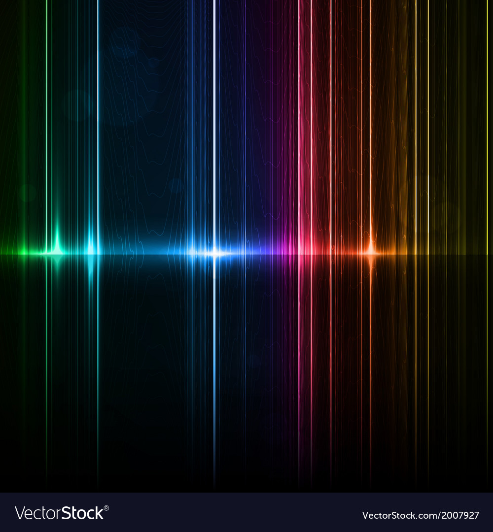 Neon Abstract Reflection Lines