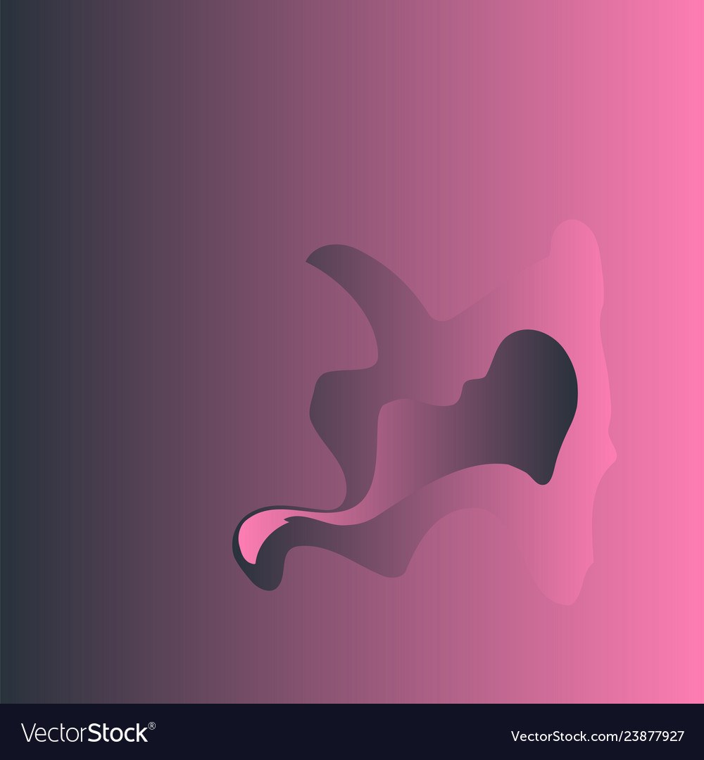 Pink gradient background with abstract color blots vector image Pink gradient background with abstract color blots