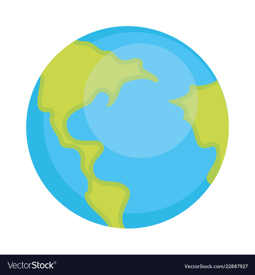 School world map cartoon Royalty Free Vector Image