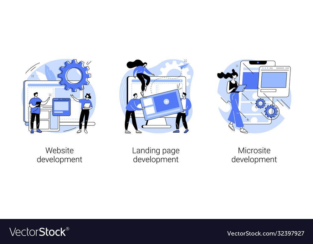 Homepage Programmierung abstraktes Konzept vector image Homepage Programmierung abstraktes Konzept