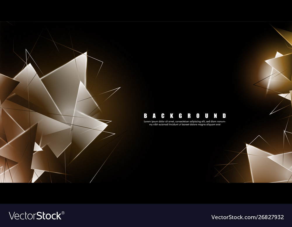 Abstract background with glowing triangles vector image Abstract background with glowing triangles