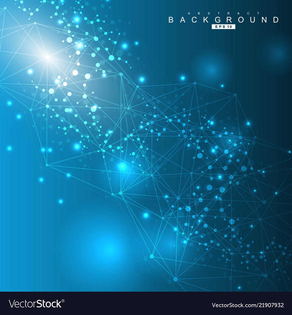 Big data visualization background modern vector image Big data visualization background modern