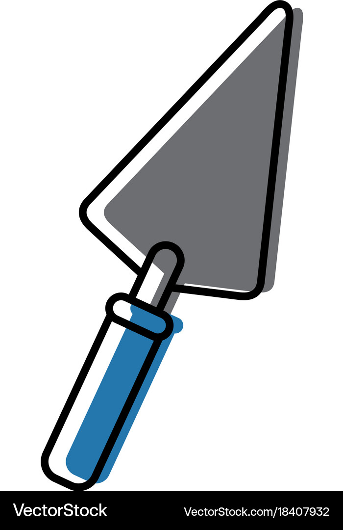 Construction spatula tool Royalty Free Vector Image