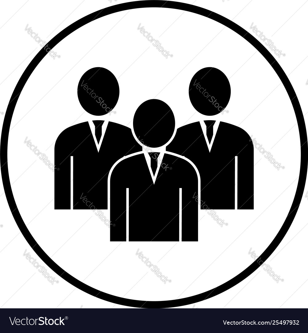 Corporate team icon Royalty Free Vector Image - VectorStock