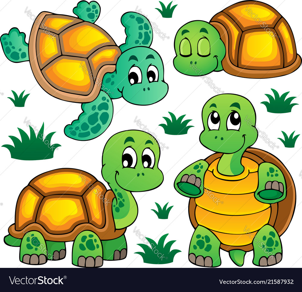 Cute Turtle Cartoon Collection