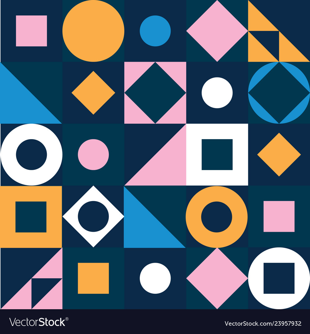 Geometric pattern abstract colorful triangle