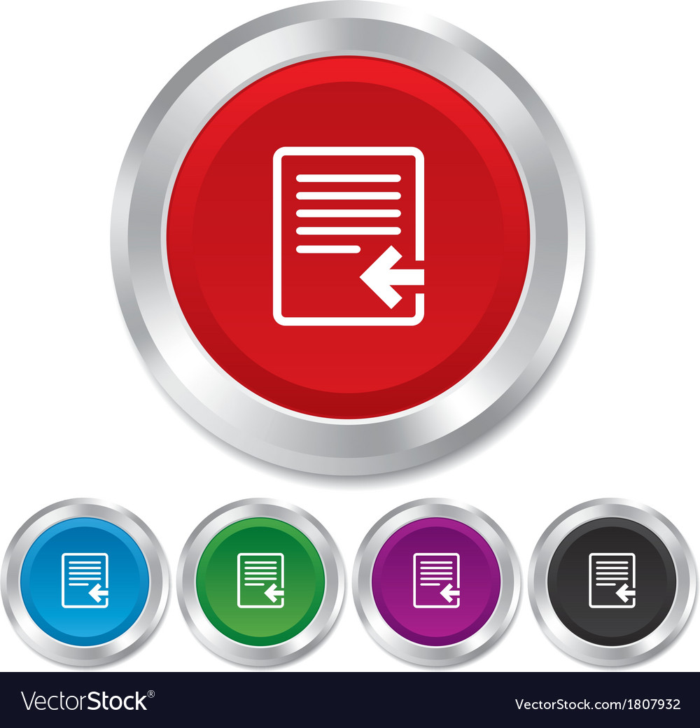 Import file icon document symbol