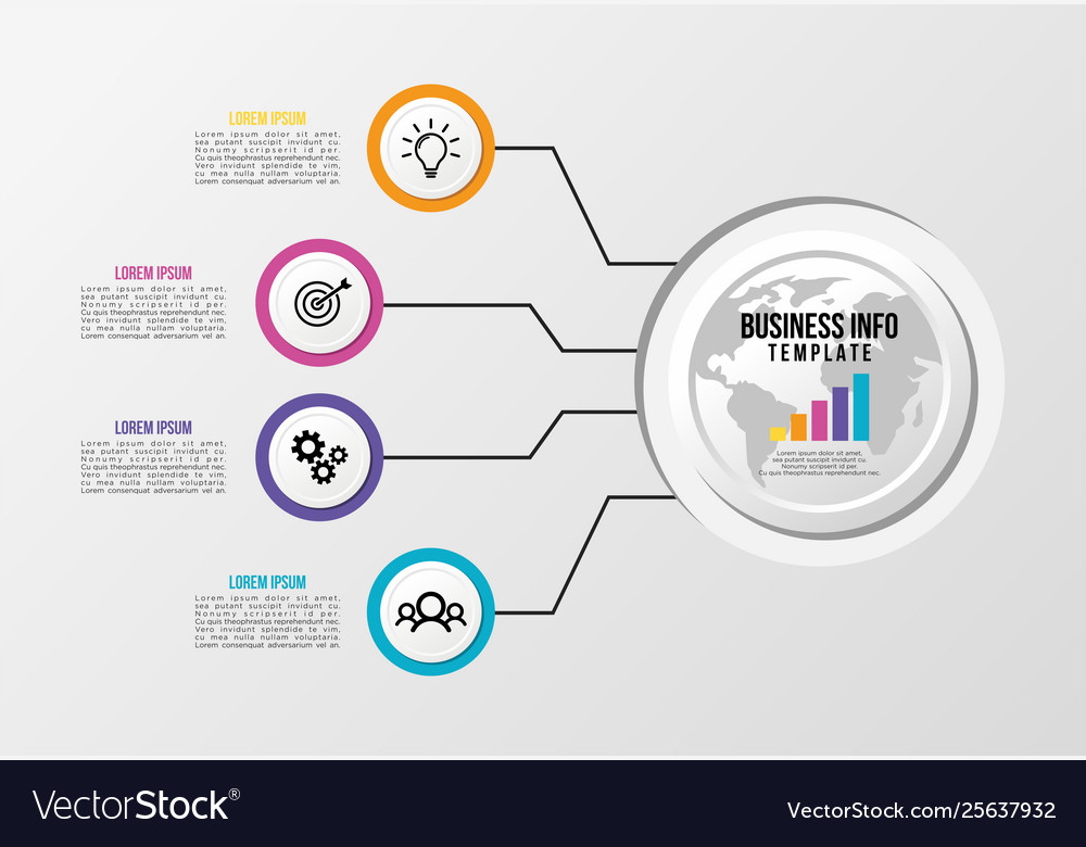 Infographic design template with options steps