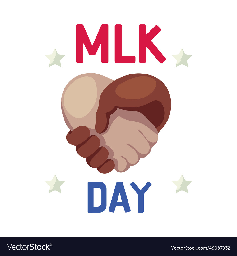 Martin luther king day rights Royalty Free Vector Image