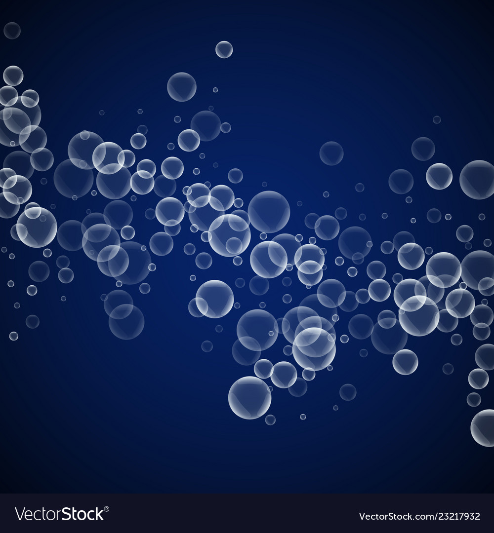 Random soap bubbles abstract background blowing b vector image Random soap bubbles abstract background blowing b
